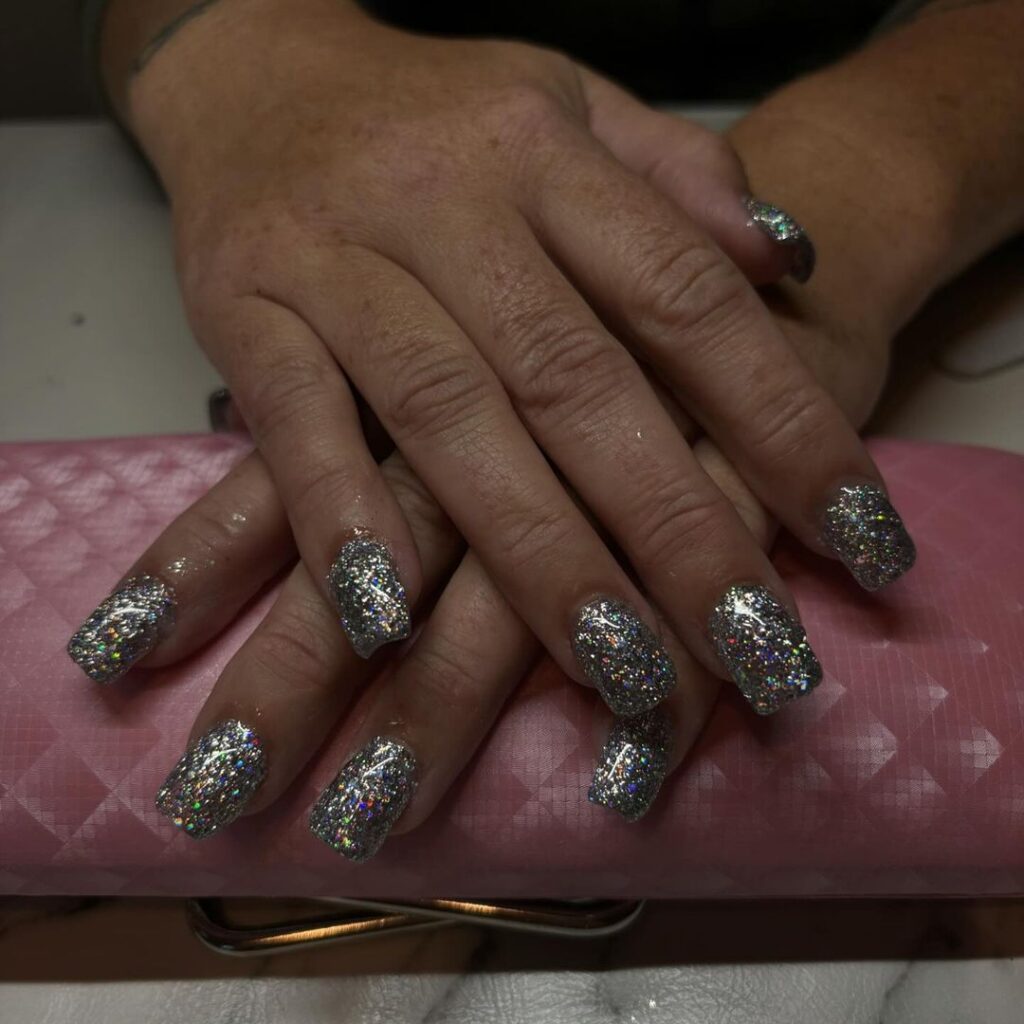 Crystal Square Nails