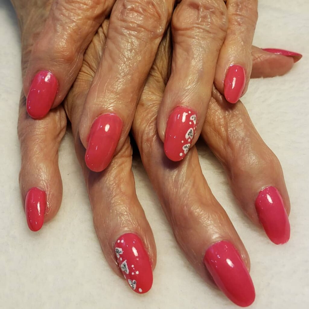 Elder Baby Pink Nails