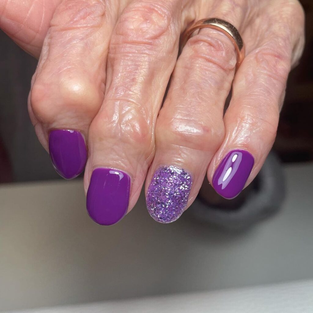 Gel Purple Nails