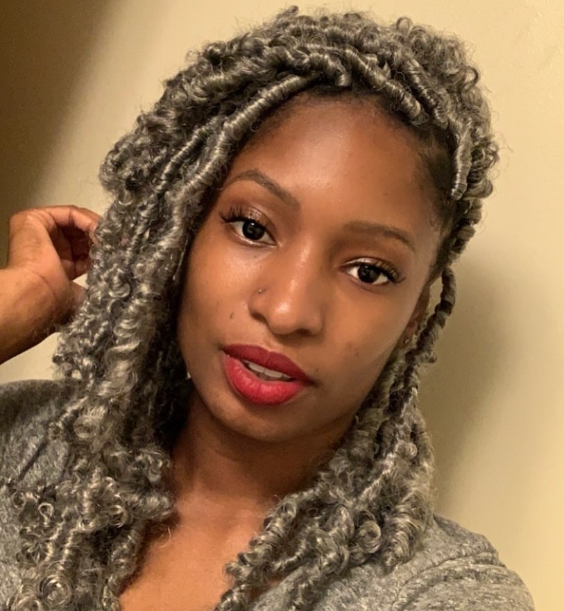 Grey Butterfly Locs