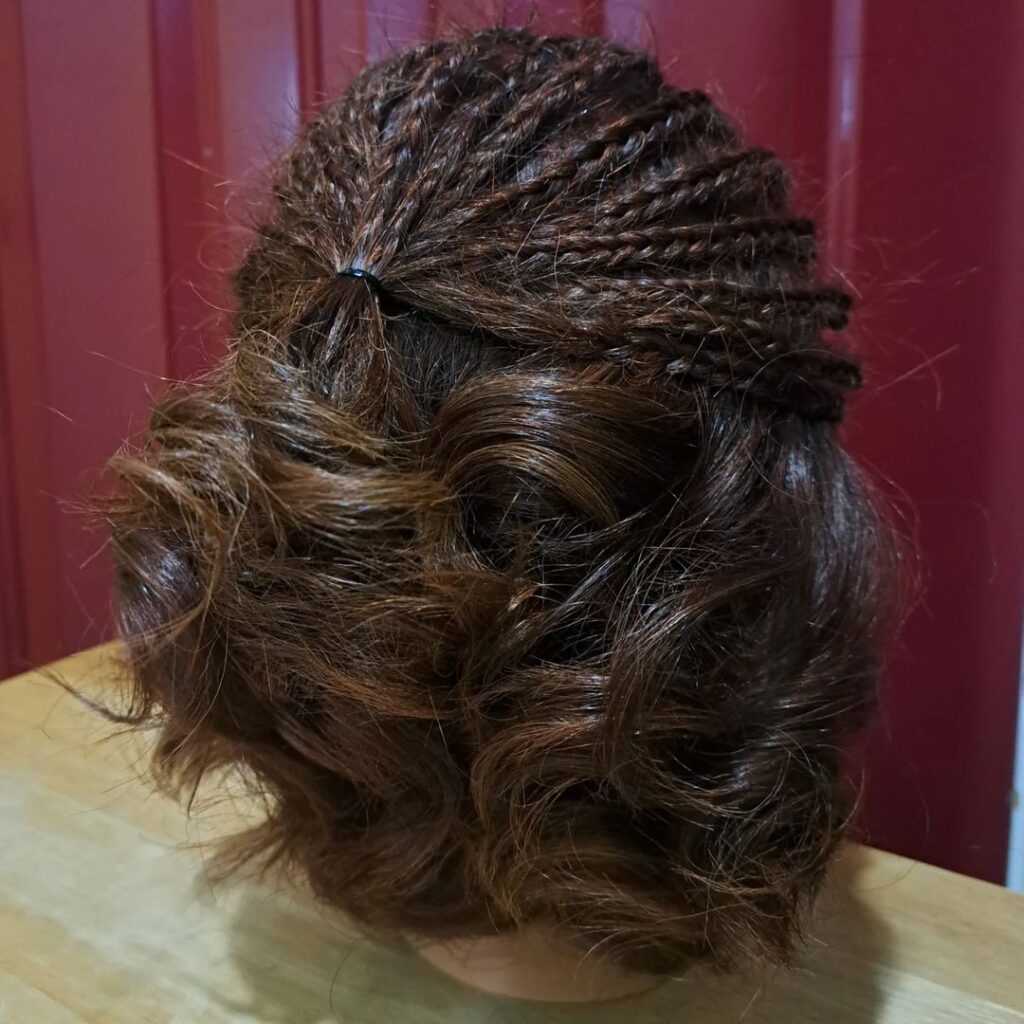 Half Up Braids