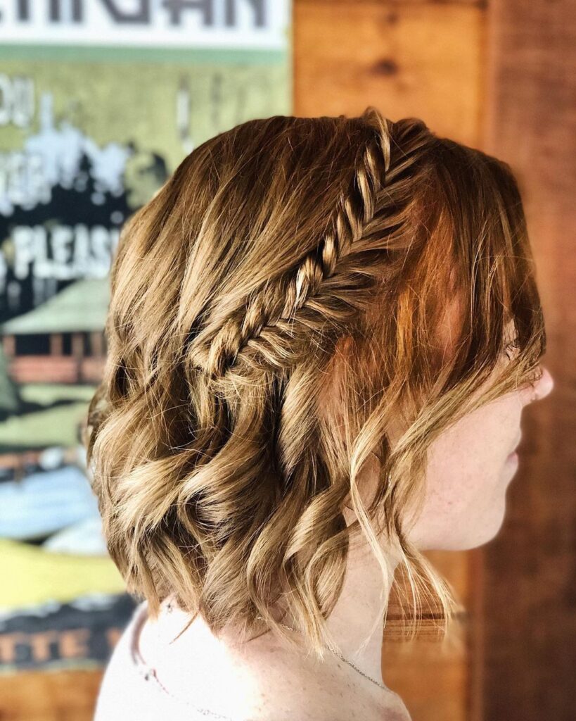 One Sided Fishtail Braid