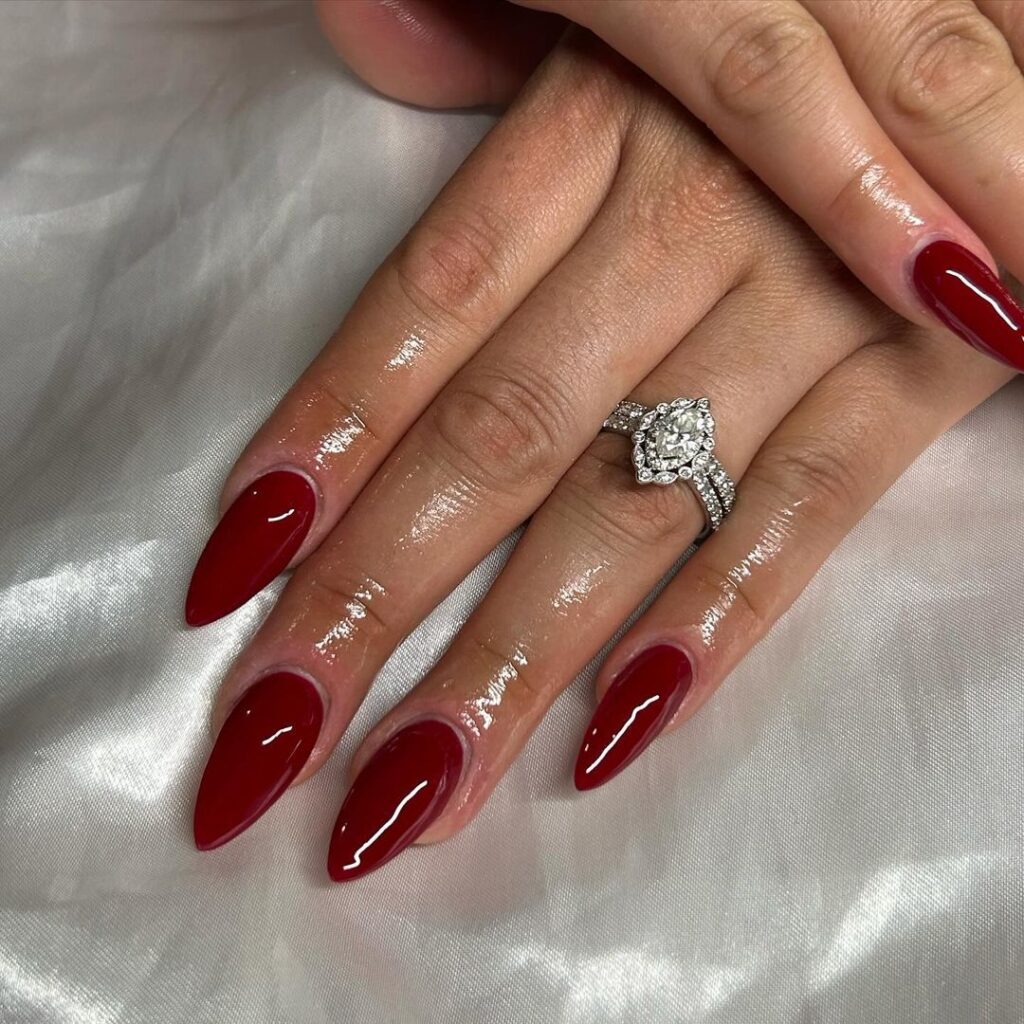 Red Gel Nails