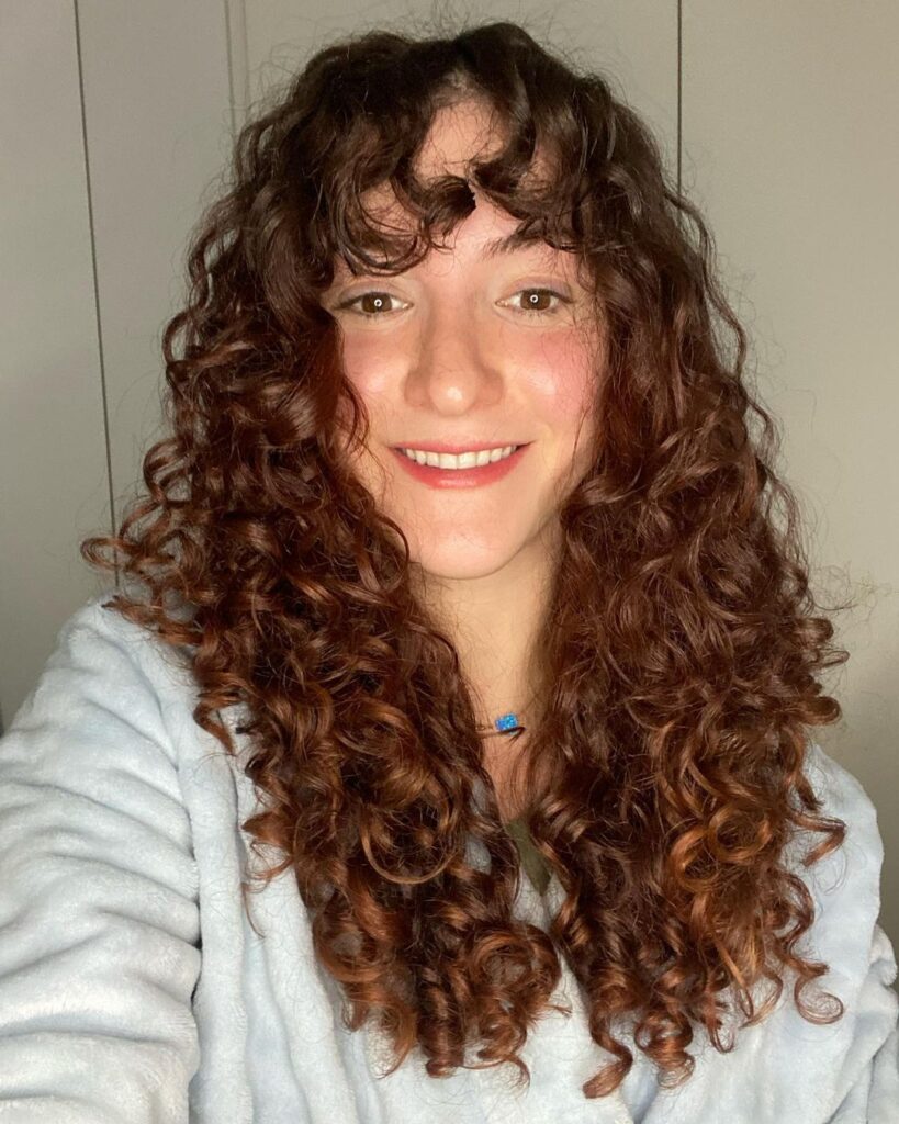 Smooth Curly Bangs