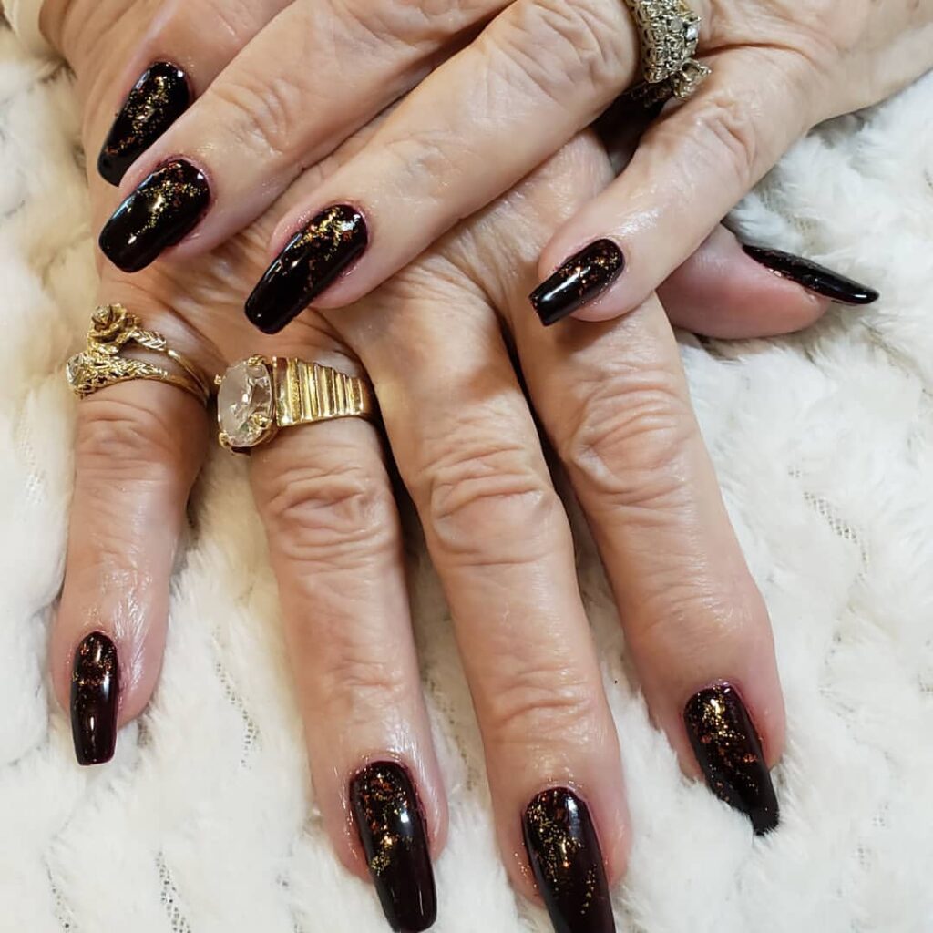 Black Coffin Nails