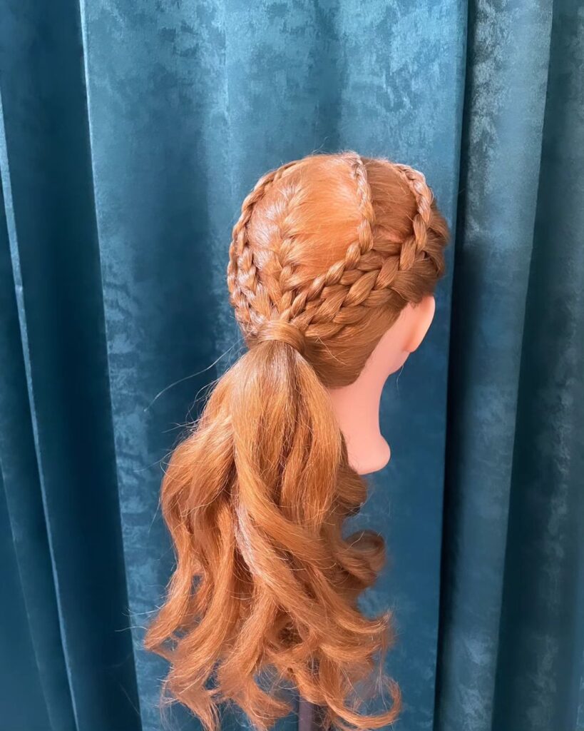 Braid Knot Prom Ponytail