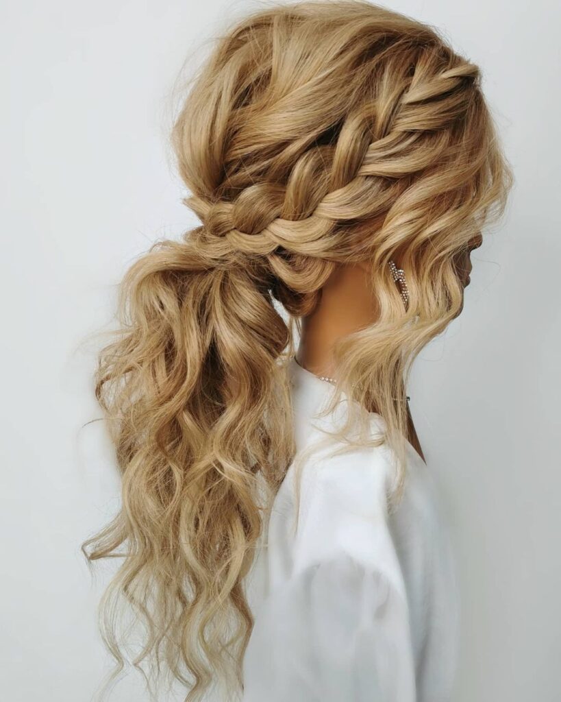Braid Updo Prom Ponytail