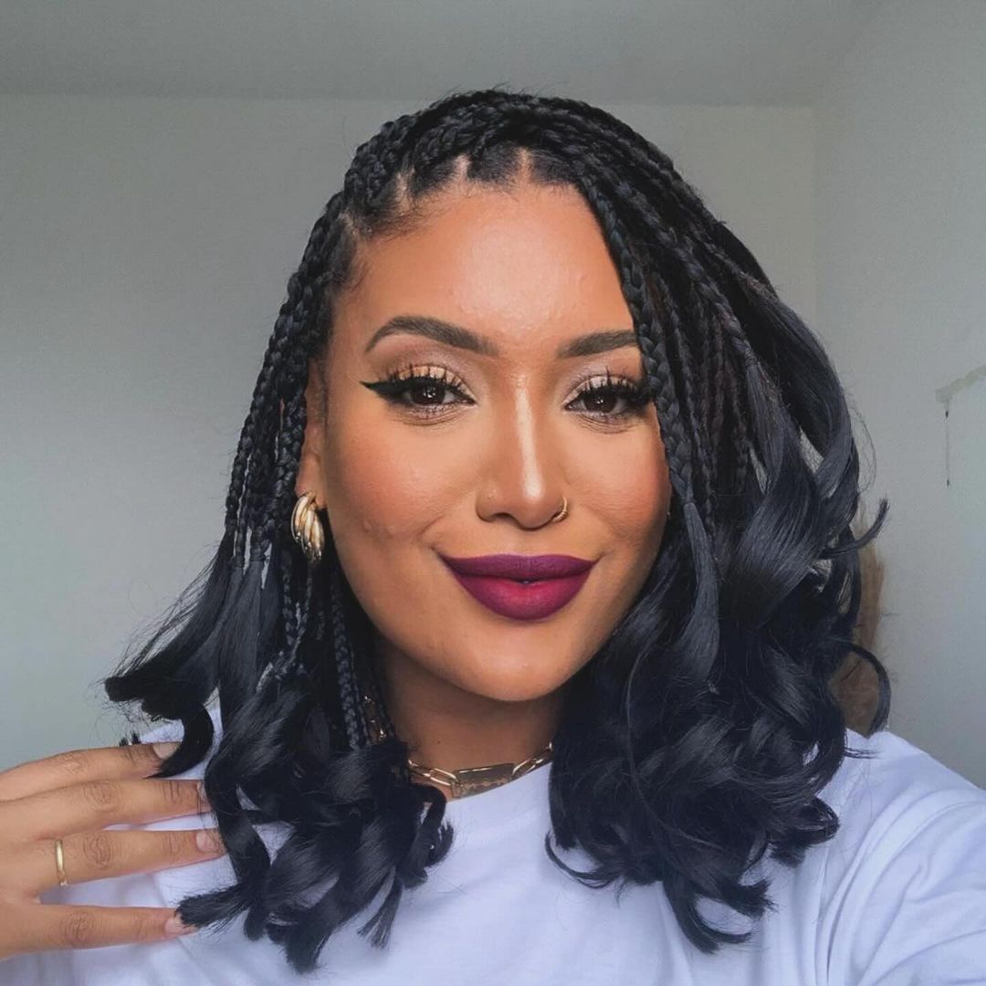 40 Short Curly Braid Hairstyles Ideas - stylocon.com