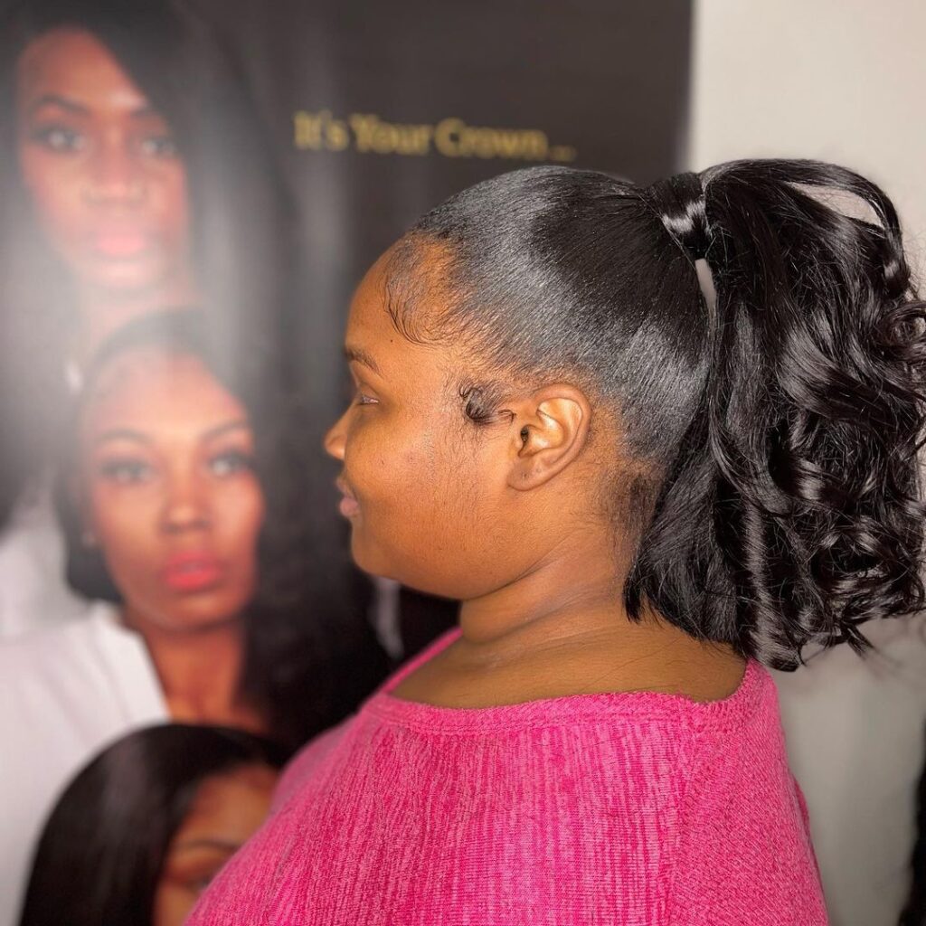 Messy Prom Ponytail