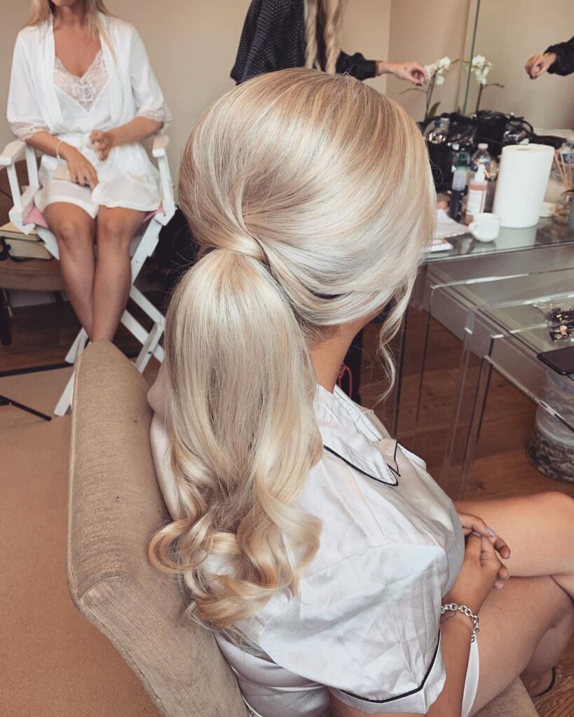 Sleek Silky Prom Ponytail