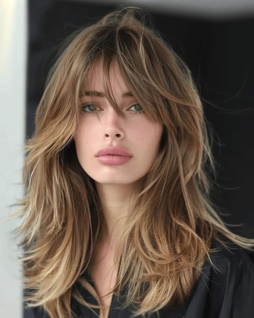 Hair narrow at top, wider below