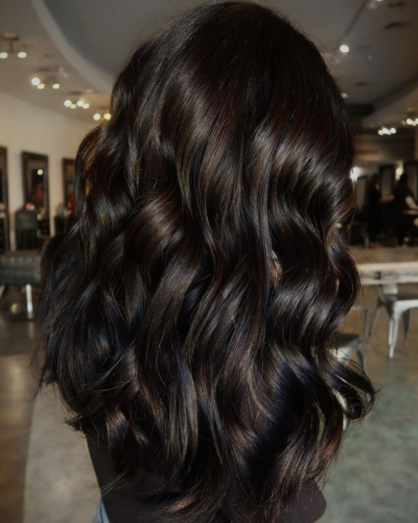Deep brown, glossy, even color