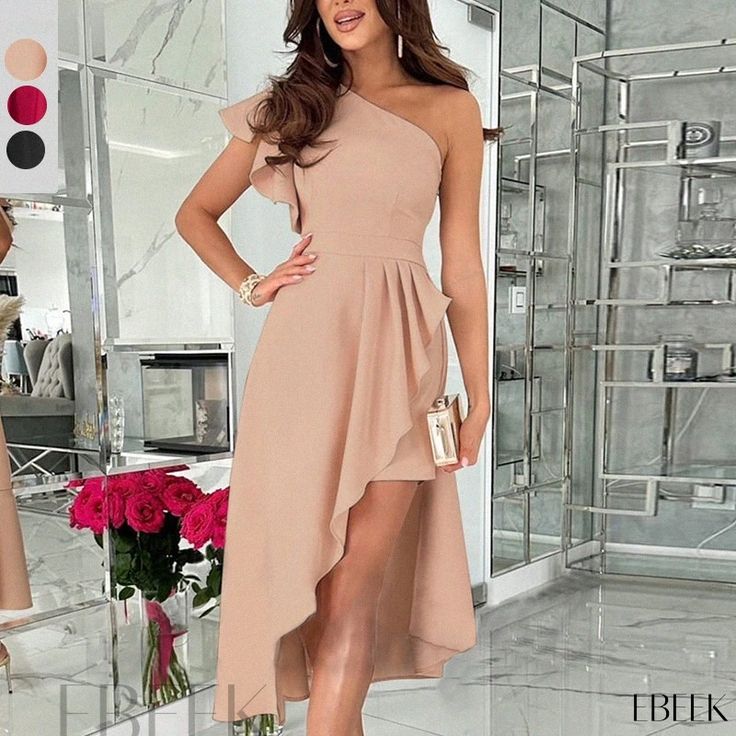 Asymmetrical Hem, Stylish Bold Look