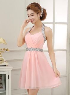 Beaded Halter Dress for Glam