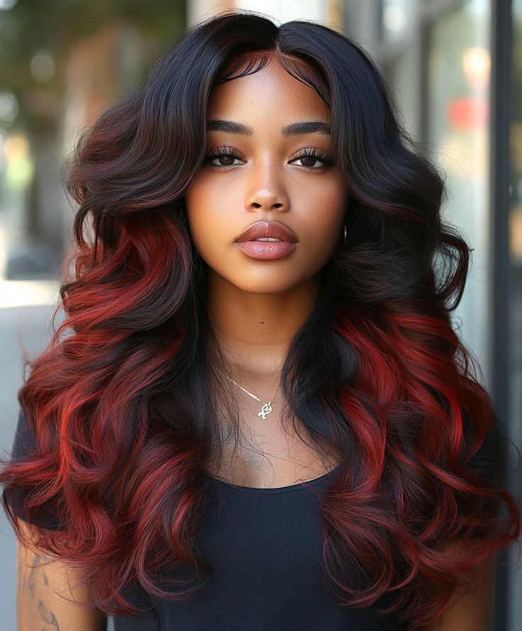 Burgundy Ombre for Depth & Drama
