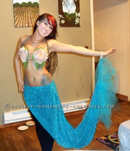 "Fun and funky fish tail for a playful mermaid costume."
