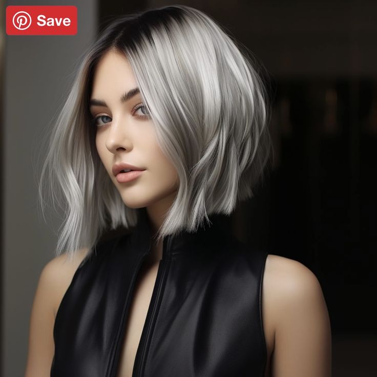 Grey Bob with Subtle Babylights