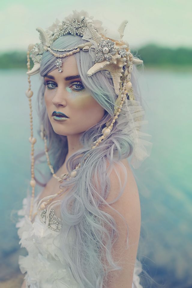 "Regal mermaid crown to add a royal touch to your look."
