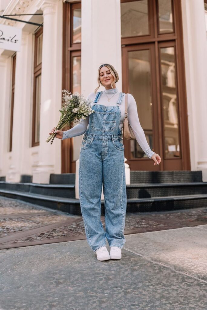 Playful overalls for fall styling