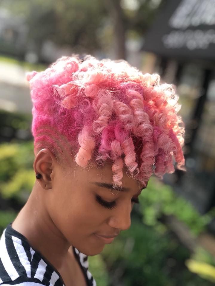 Soft Pink for Playful Twist-Outs
