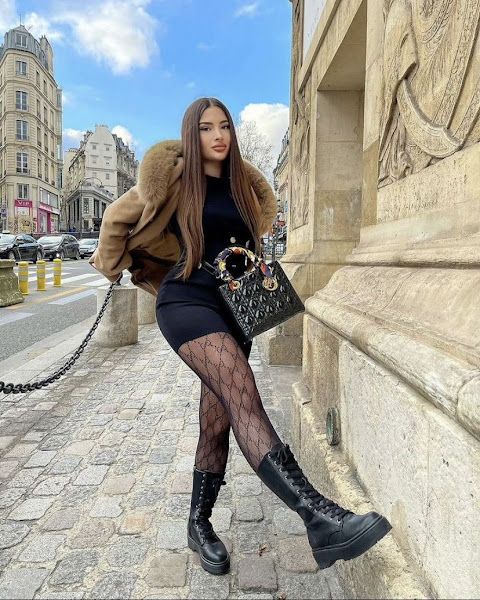 Fun patterned tights for fall flair