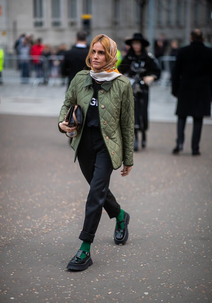 "Cozy quilted jackets worn with jeans for a stylish fall look."