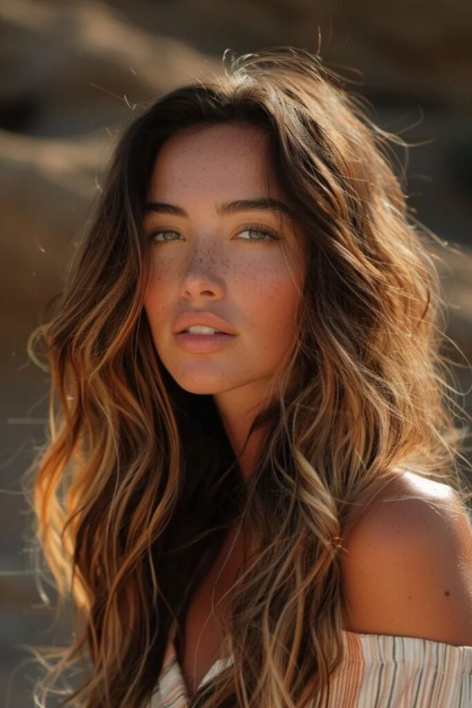 Radiant sun-kissed brown for a warm, summery feel