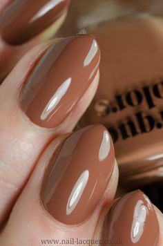 Cinnamon spice fall almond nails
