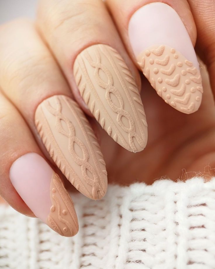 Knit sweater patterns for almond nails
