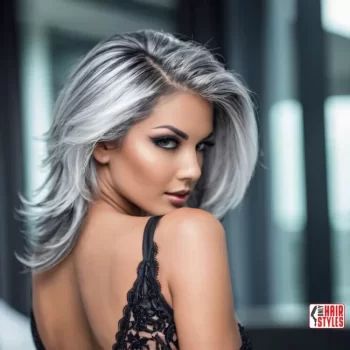 Feathered Bob for Soft Grey Hair