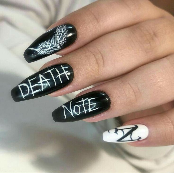 Gothic lettering for nail designs