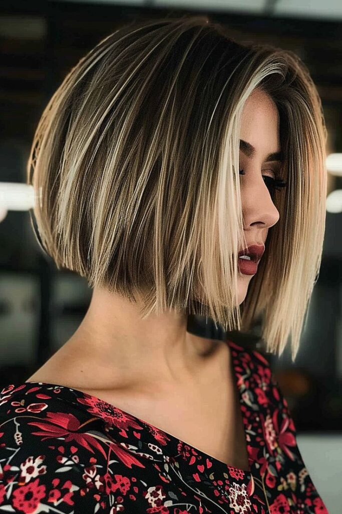 Inverted Bob for a Stylish, Voluminous Look