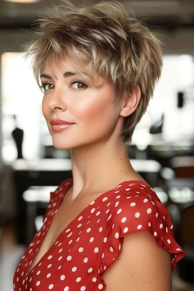 Bold Short Shaggy Layers for a Textured, Stylish Look