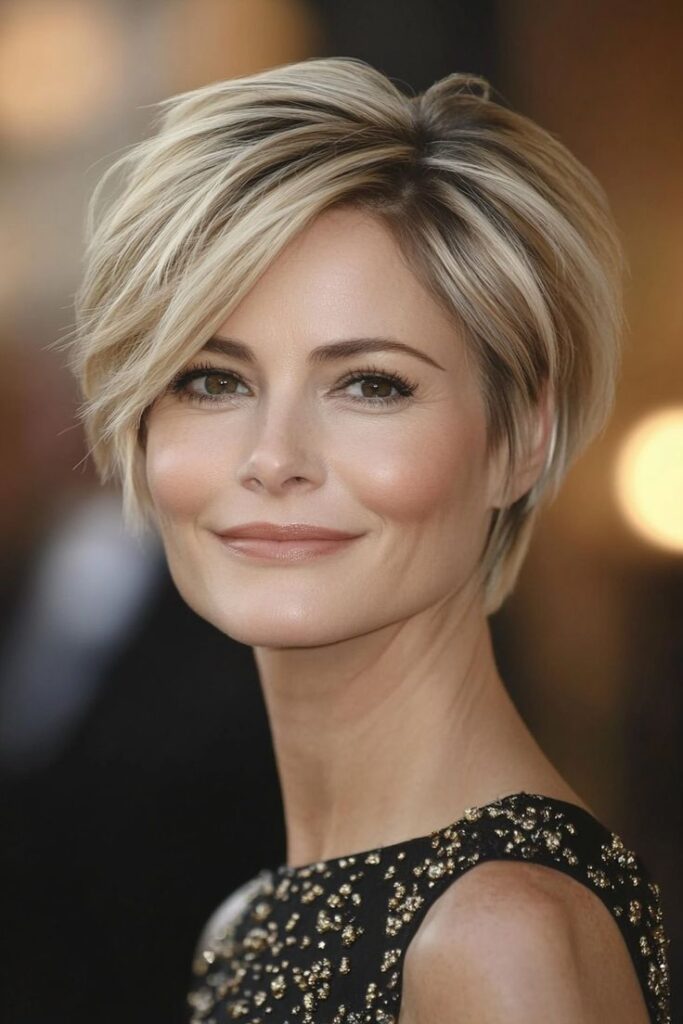 Side-Swept Pixie for a Dramatic and Stylish Statement
Side-Swept Pixie for a Dramatic and Stylish Statement