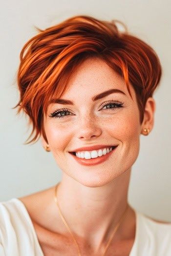 Sleek Pixie with Side Bangs for a Sharp, Modern Look