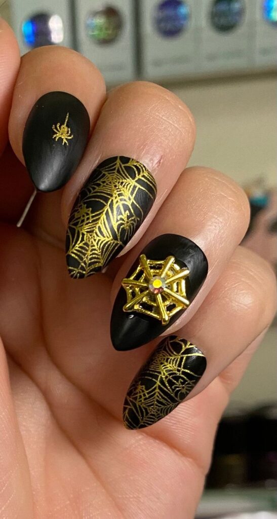 Spider studs as nail accessories