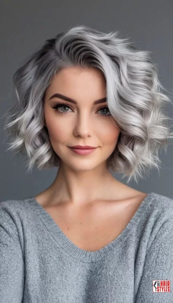 Effortless Textured Grey Bob