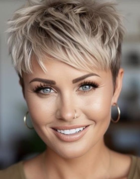 Edgy Textured Pixie for a Youthful, Modern Appeal