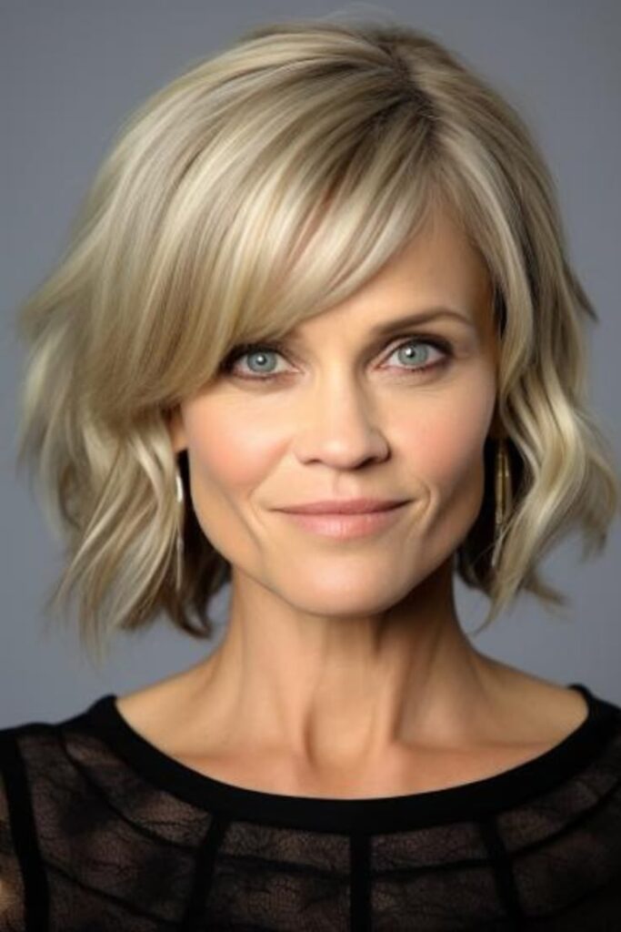 Wispy Fringe Bob for a Playful, Youthful Edge