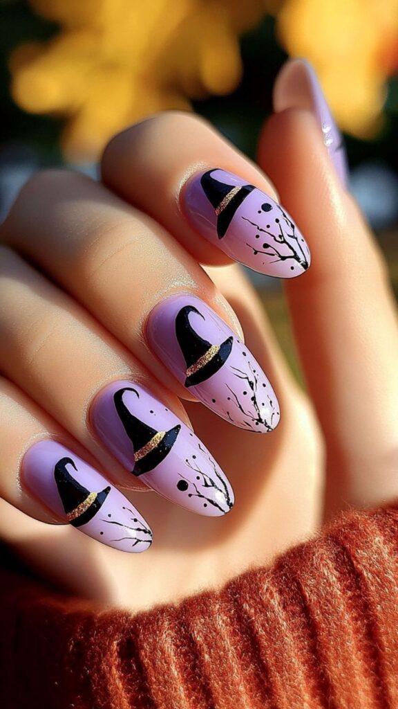 Witchy nail symbols and patterns