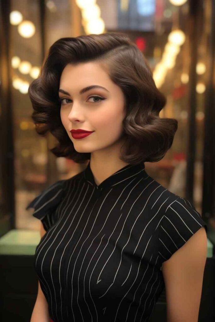 Bold, voluminous bouffant style