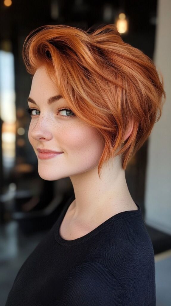 Copper bob with rich volume
