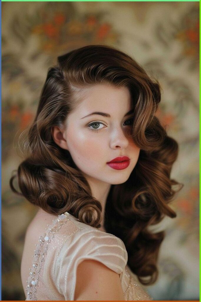Sophisticated, old Hollywood waves