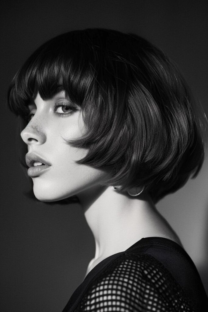 Chic, curled-under pageboy look