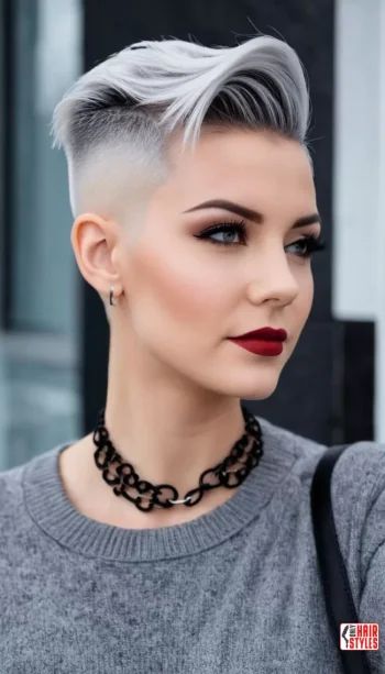 Edgy undercut with sleekness