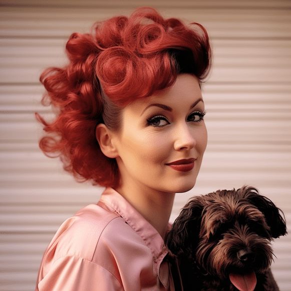 Fun, quirky poodle curls