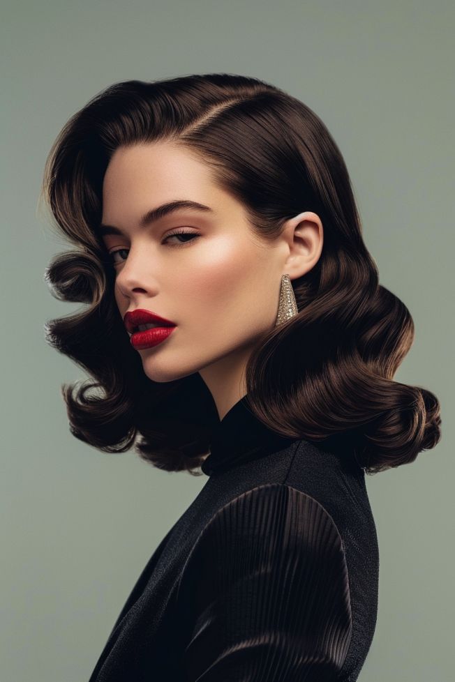 Side-swept waves for soft elegance