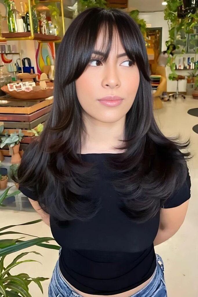 Soft, airy wispy bangs