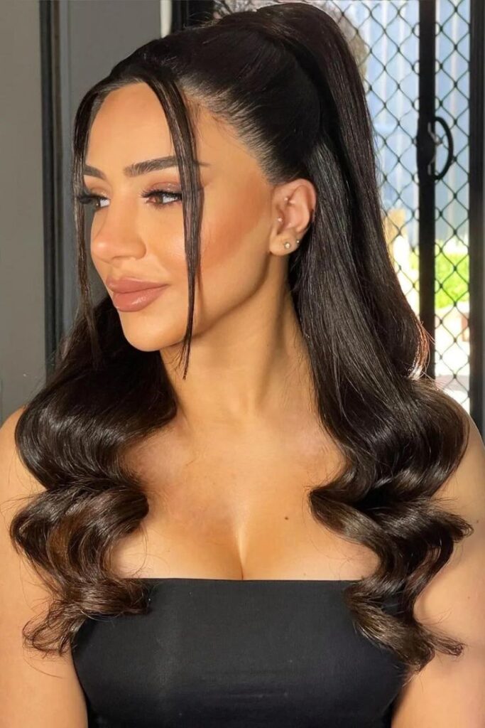 Bouncy curls, smooth silk press