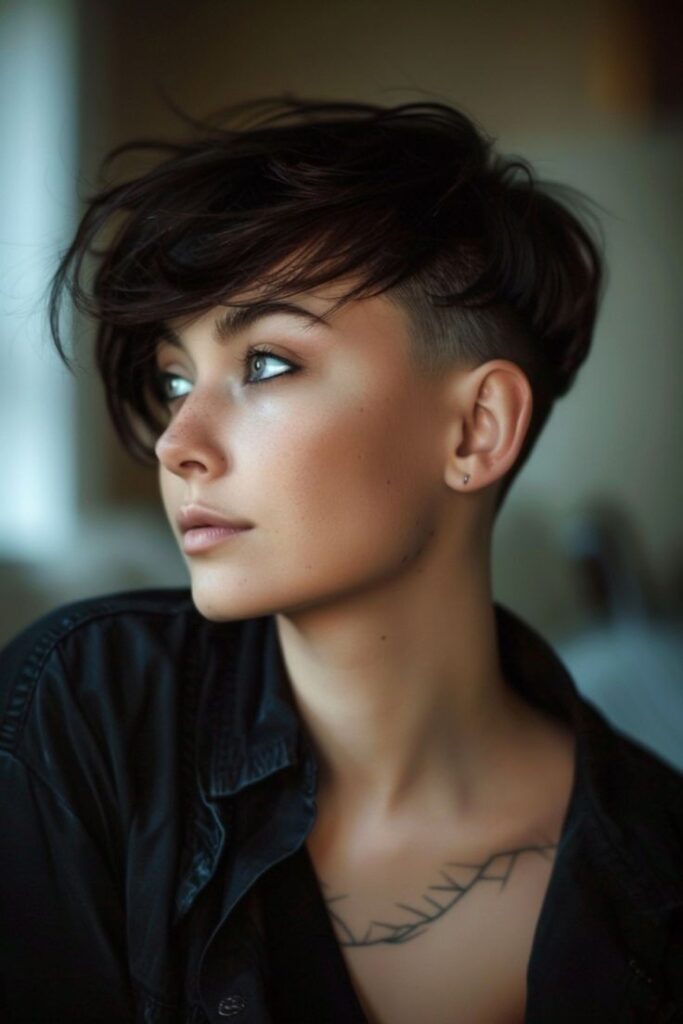 Structured, tapered glossy shine